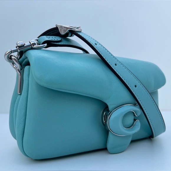 Coach Handbags - COACH Faded Blue Tabby 18 In Nappa Leather